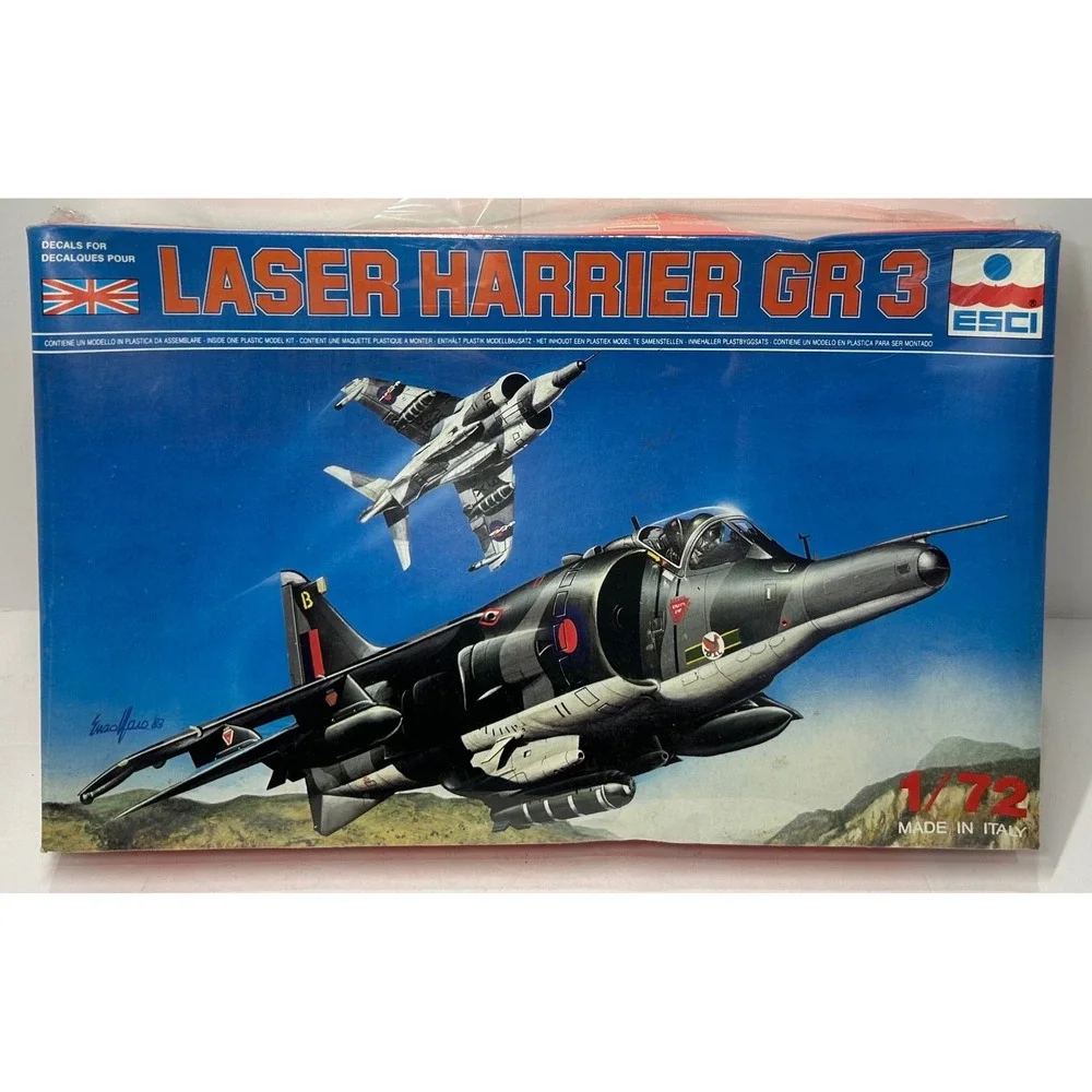 ESCI Laser Harrier GR 3 1/72 Scale Plastic Plane Model Kit‎ 9034  Sealed